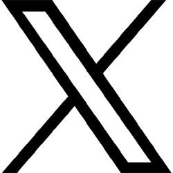 Twitter X icon